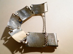 Georg Kramer jun. Travemünde 835 Silber Armband Rosenquarz silver bracelet rose quartz