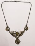 Bernard Hertz Bernhard Skonvirke Jugendstil Silber silver BH necklace collar Kette