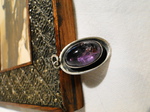 Georg Kramer 835 Silber Anhänger Amethyst silver pendant
