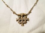 800 Silber C. Stabenow Stralsound Hiddensee Collier Kette silver Thor Hammer vergoldet golden collar necklace