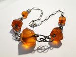 Hein Meyer - 800 Silberkette Bernstein - necklace collier amber