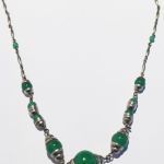 Art Deco Kette Chrome necklace
