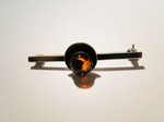 Brosche brooch amber Bernstein N.E.From 925 Silber Dänemark Danmark Denmark