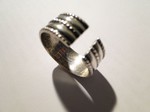 Saga-Ring; Hallmarks: David - Andersen Norway Sterling 925 S Copy original year 400 a.d.  