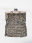 Robert Kraft Alpacca Netztasche Kettentasche Portemonnaie Geldbörse Silber Jugendstil silver art nouveau Deutschland Germany deutsch
