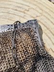 800 Silber Netztasche Kettentasche Abendtäschchen Jugendstil art nouveau Deutschland deutsch Seide Halbmond Krone silver moon crown Germany