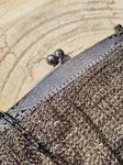 800 Silber Netztasche Kettentasche Abendtäschchen Jugendstil art nouveau Deutschland deutsch Seide Halbmond Krone silver moon crown Germany