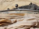 800 Silber Netztasche Kettentasche Abendtäschchen Jugendstil art nouveau Deutschland deutsch Seide Halbmond Krone silver moon crown Germany
