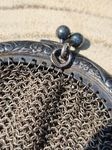 Alpacca Kettentasche Münzbeutel Jugendstil Silber art nouveau silver Deutschland deutsch German Germany Geldtasche 