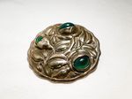 Martin Mayer 800 Brosche mit Chrysopras - brooch